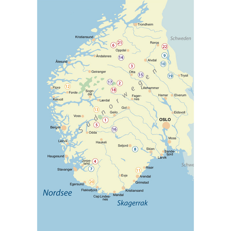 Thomas Kettler Verlag Südnorwegen Outdoor Kompass