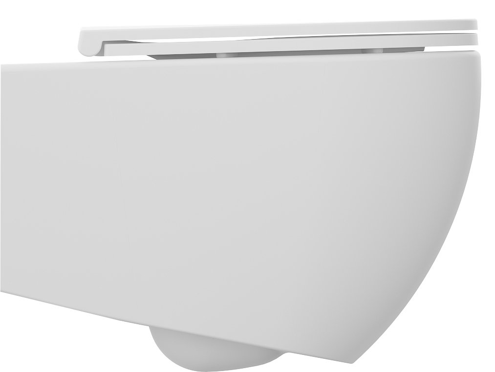 Isvea Infinity randloos toilet 53x36,5cm mat wit