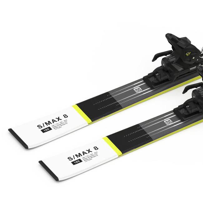 S/MAX 8 (and M11)  Pisten-Ski-Set, Unisex Black/White/AcidGreen