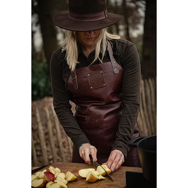 Tablier de cuisine artisanal cuir pleine fleur Buffalo Ruby Witloft