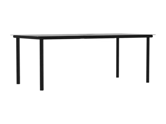 Ensemble à manger de jardin 9 pcs coussins résine tressée acier