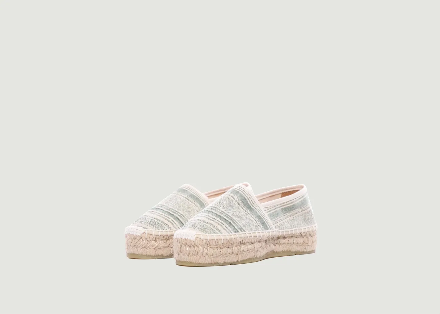 Espadrille Aduna en coton biologique et lin pare gabia