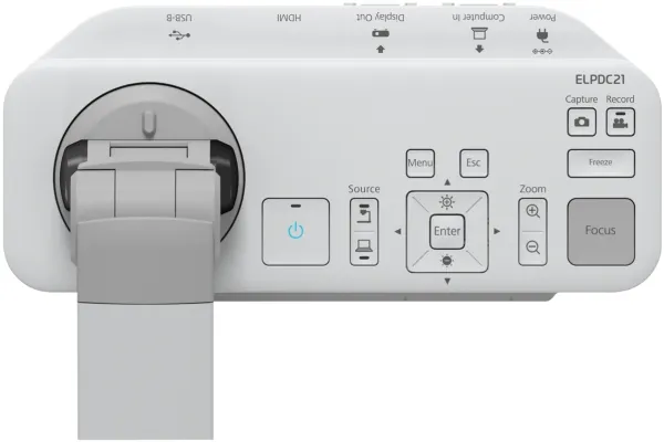 Epson ELPDC21 - Digitalkamera for dokumenter - farve - 2.1 MP - 1920 x 1080 - audio - VGA, HDMI - USB