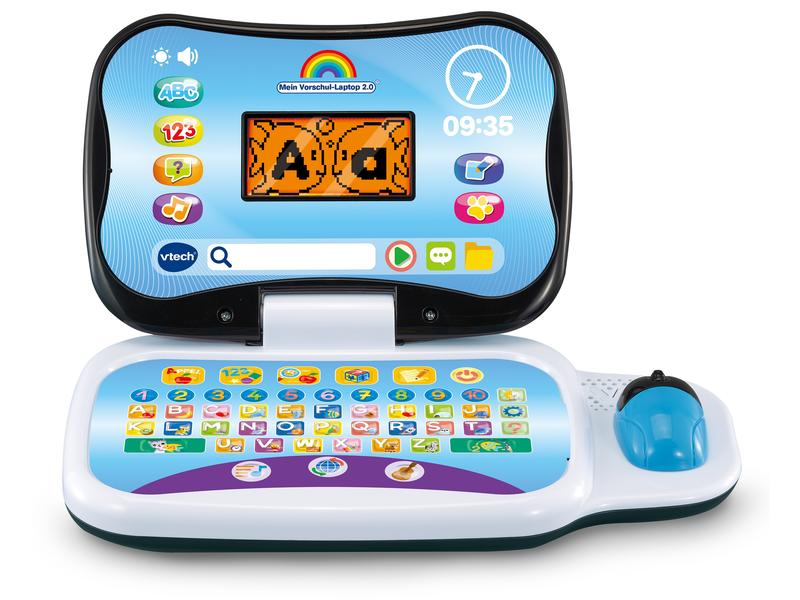 Vtech Mein Vorschul-Laptop 2.0 -DE- Lerncomputer mit beleuchtetem LCD-Bildschirm