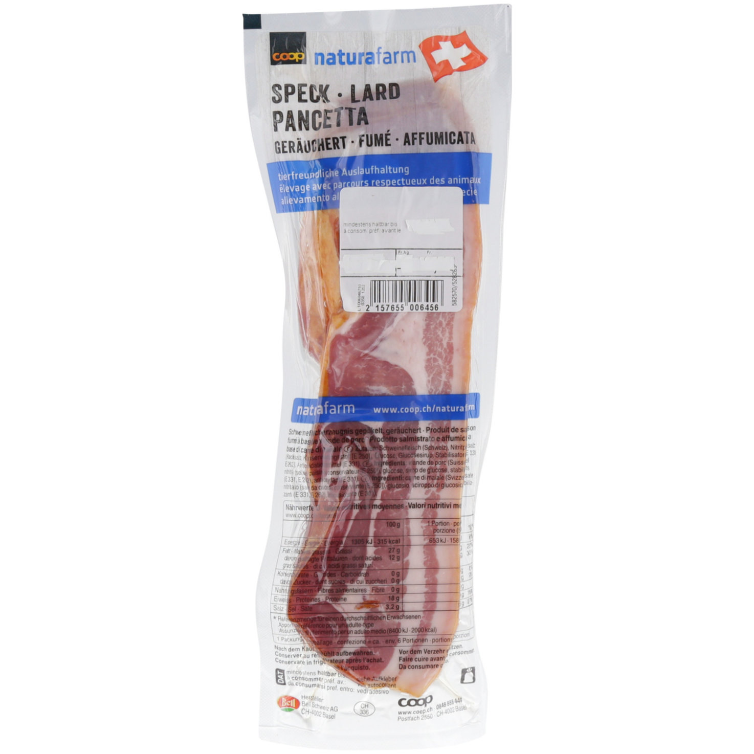 Naturafarm Speck geräuchert ca. 300g