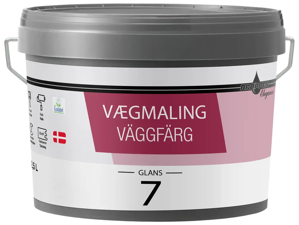 Vægmaling Glans 7 - moss