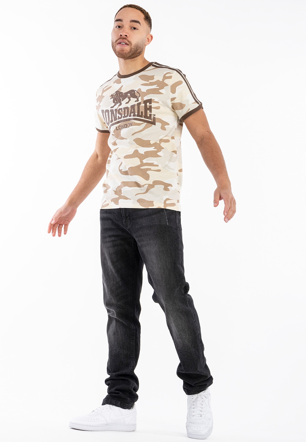 Lonsdale Herren T-Shirt normale Passform CREGNEASH