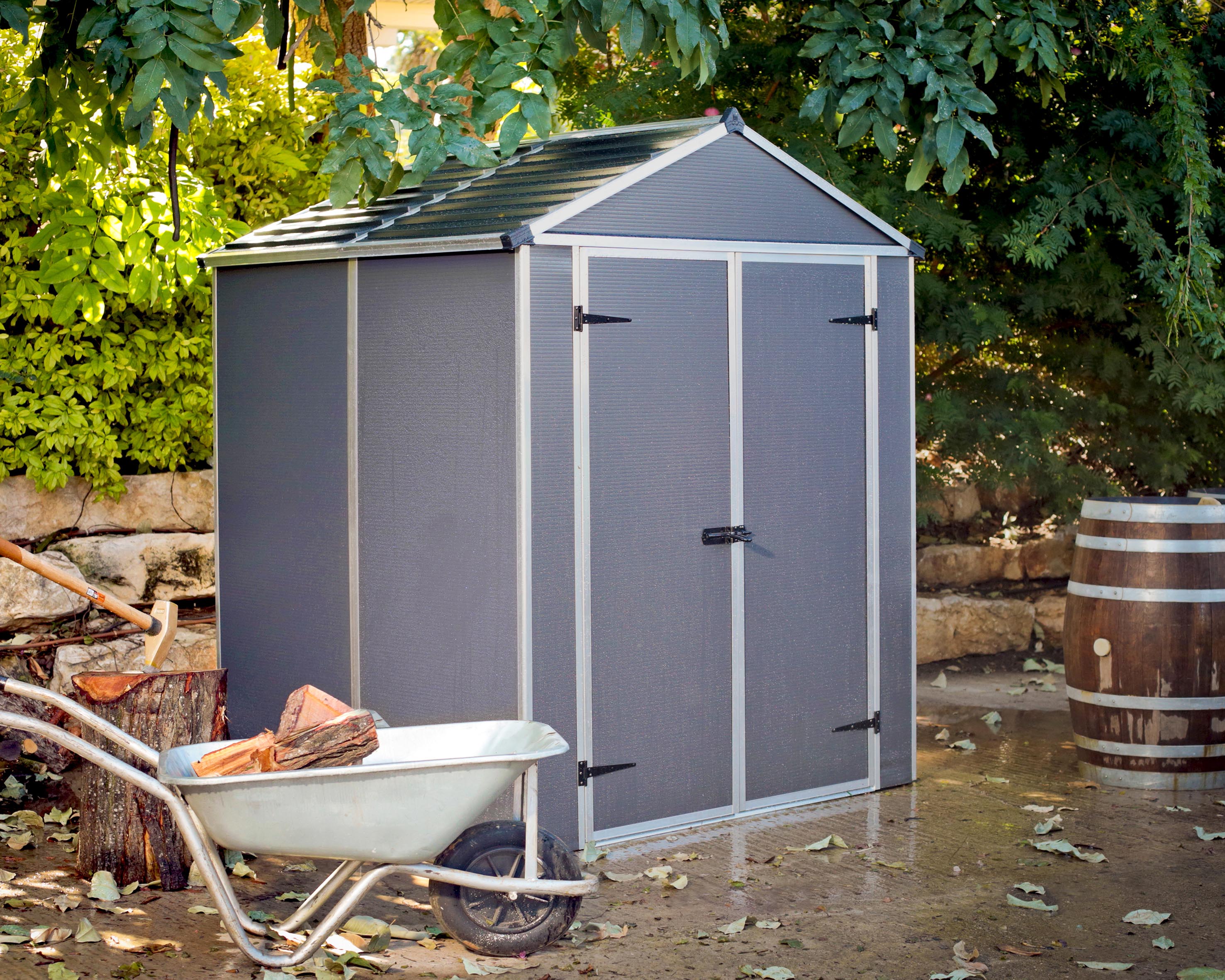 Canopia Rubicon Gerätehaus, anthrazit 154x185x217 in cm