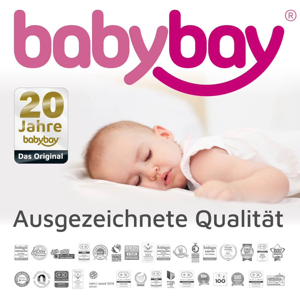babybay Kinderbett-Umbausatz passend für Modell Original, weiß lackiert
