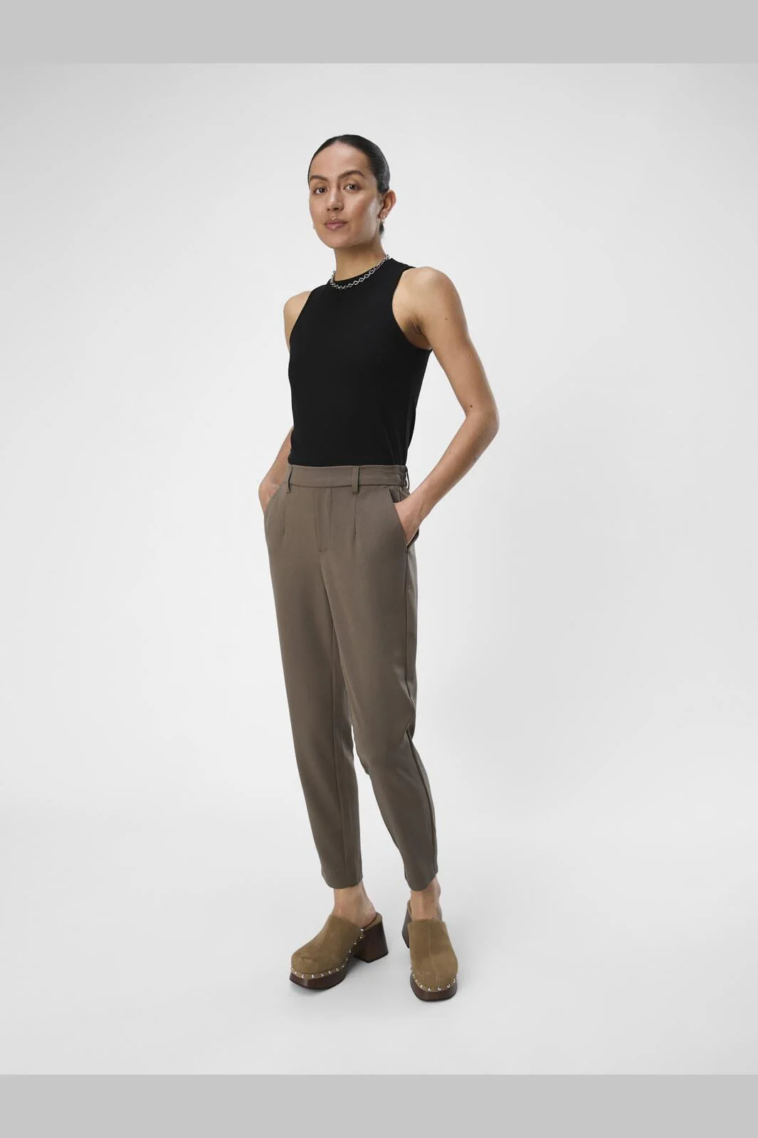 Object Objlisa Slim Pant 4535483 morel