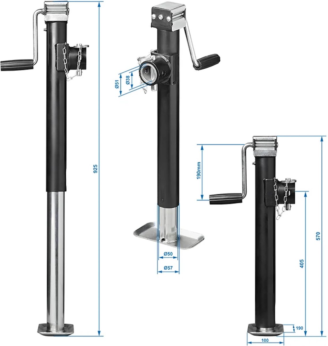ProPlus TH52/2000 Heavy Duty steunpoot - 1000 kg