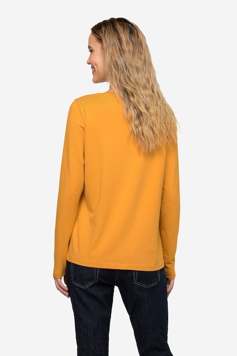 T-Shirt, V-Ausschnitt, 3/4-Ärmel, OEKO-TEX