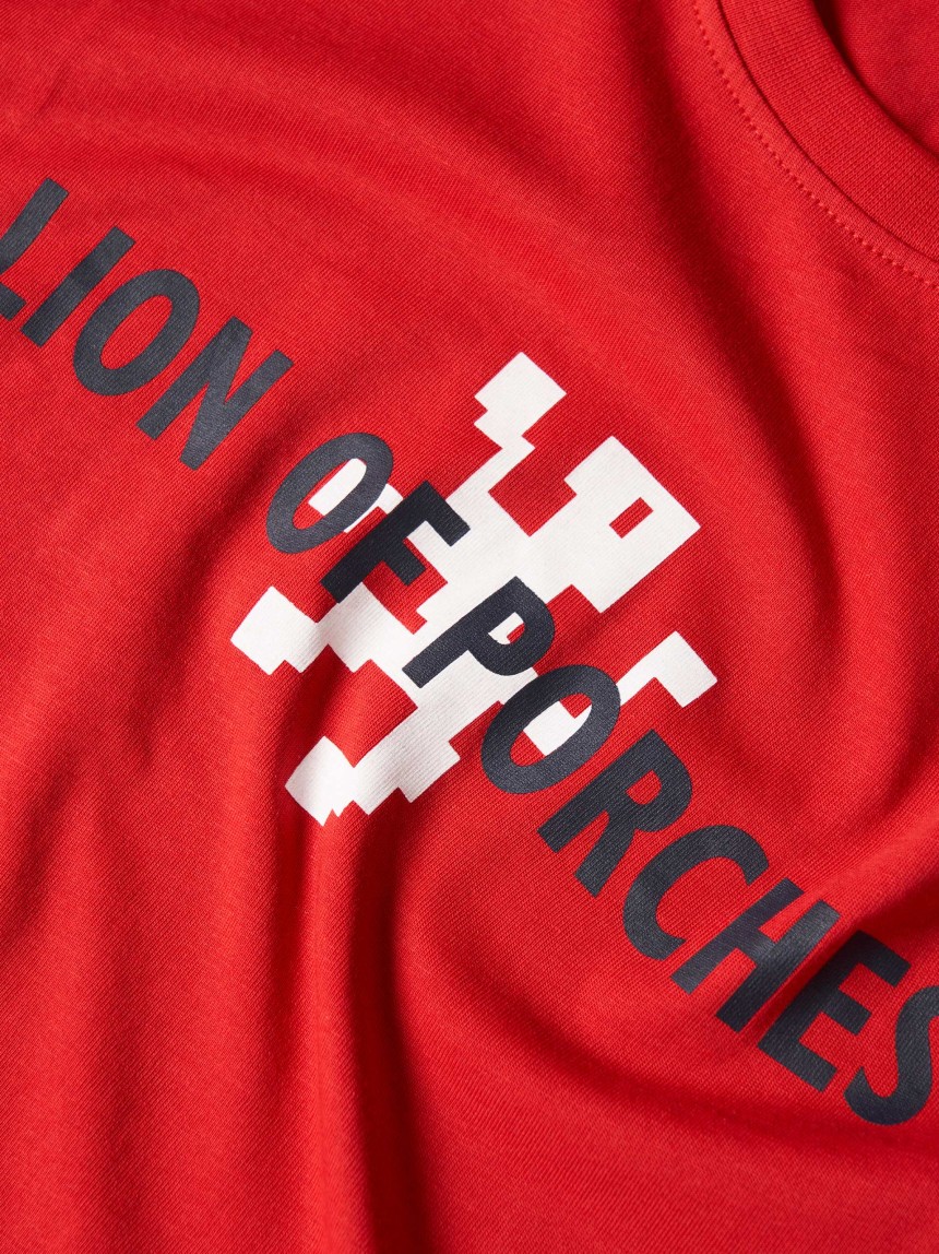 T-shirt de algodão estampada