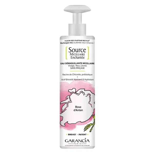 Garancia Source Micellaire Enchantée Eau Démaquillante Micellaire 4 en 1 Rose d'Antan 400ml
