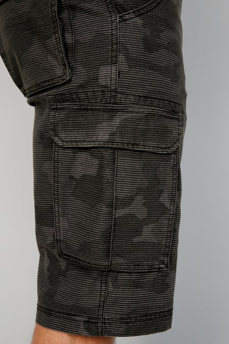 John F. Gee Cargo-Bermuda, Camouflage, Regular Fit, bis 74,