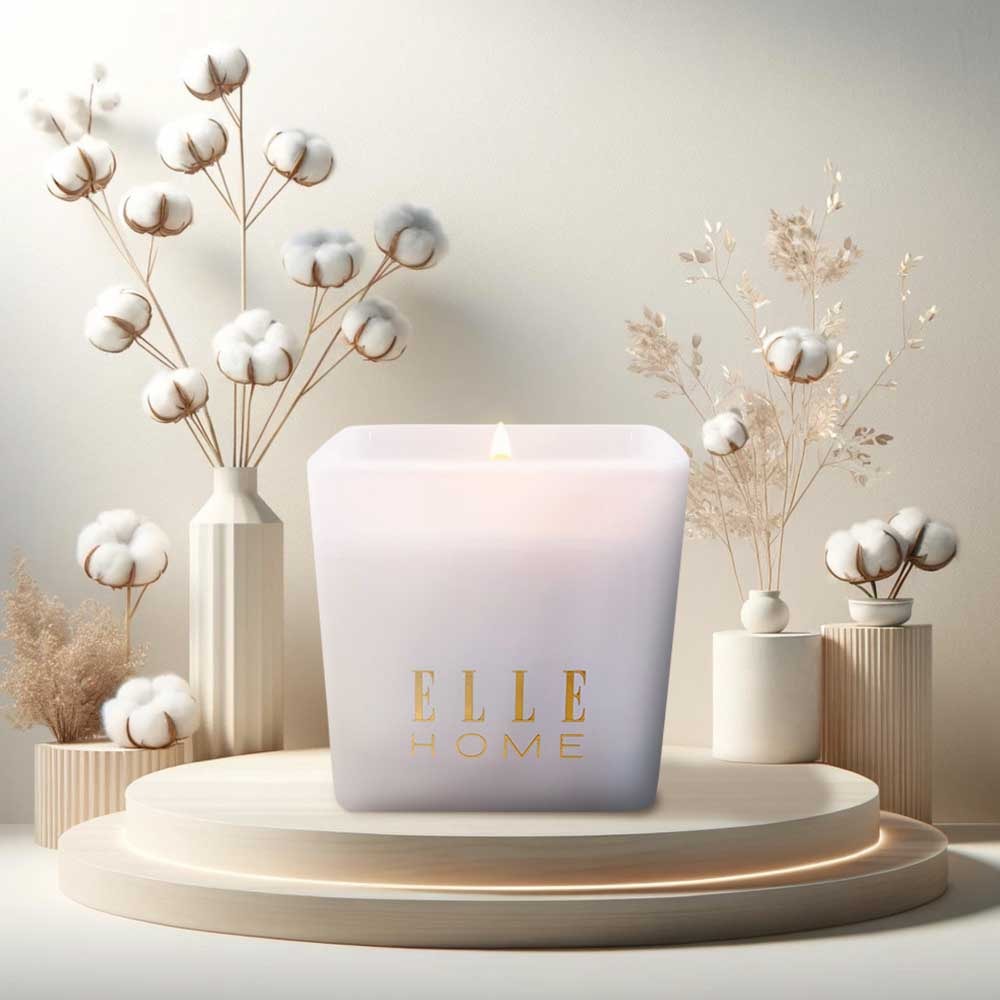 Bougie parfumée - Coton - Floral oriental - 215 g