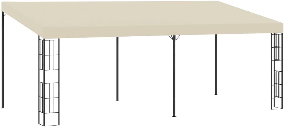 vidaXL Wand-Pavillon 3 x 6 m Cremeweiß Stoff