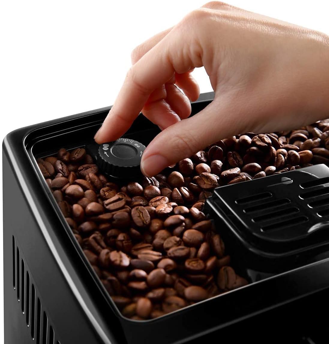 De'Longhi Dinamica Machine a Café Grain ECAM350.15.B, Machine Expresso et Cappucino, Noir