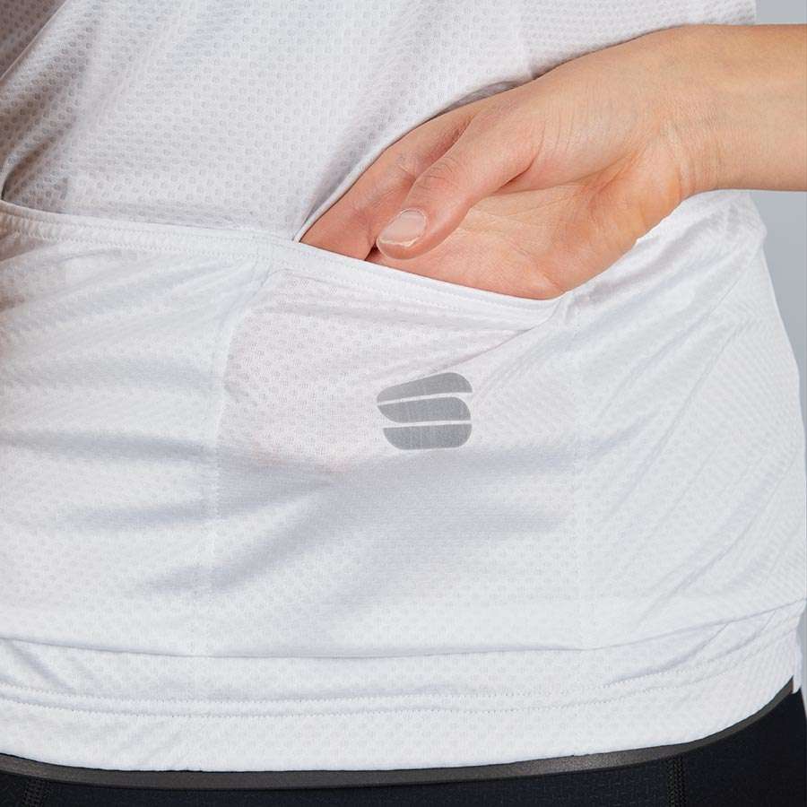 Sportful Evo Fietsshirt Korte Mouwen Wit Dames