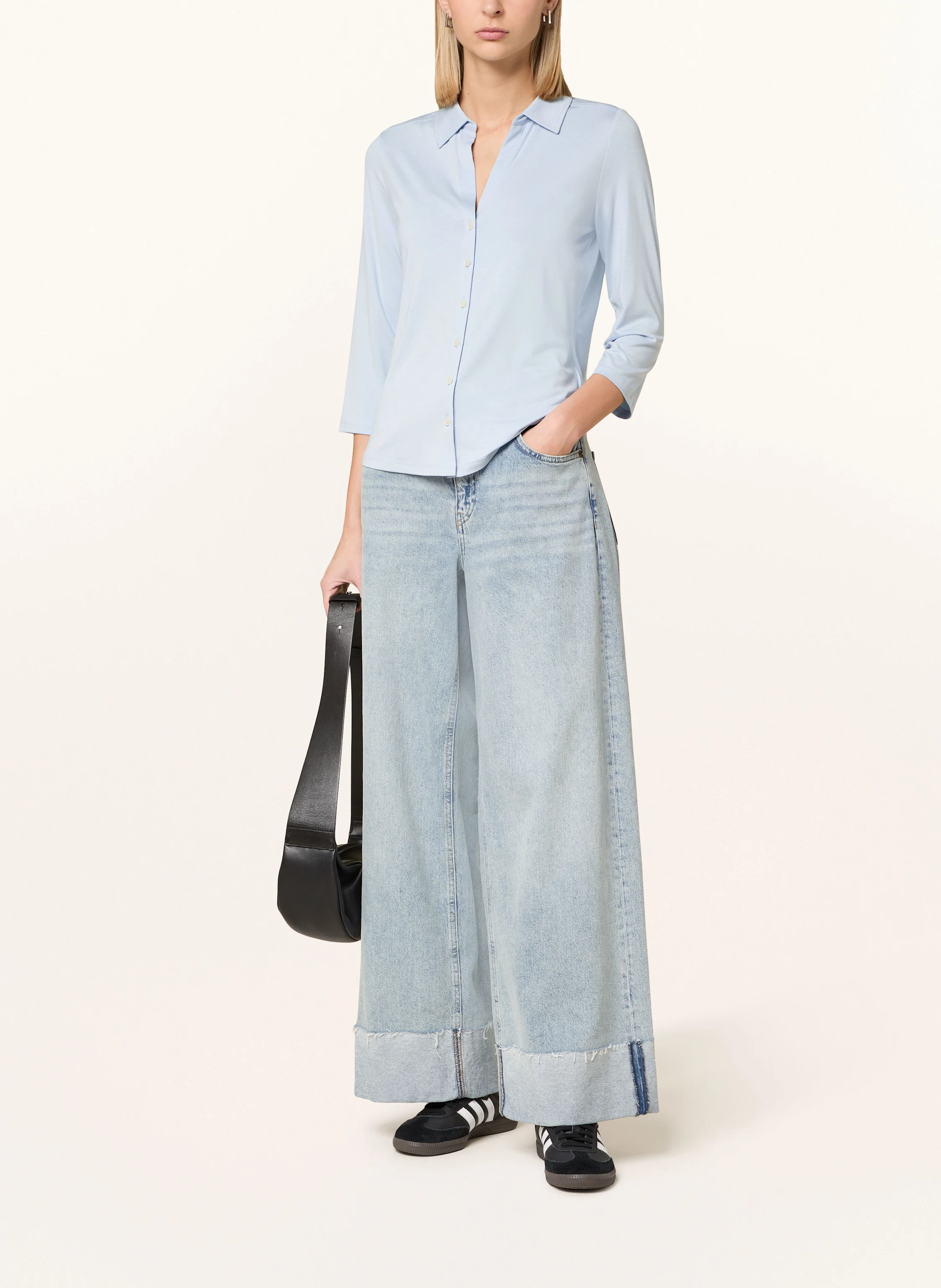 Marc O'Polo Hemdbluse aus Jersey mit 3/4-Arm
