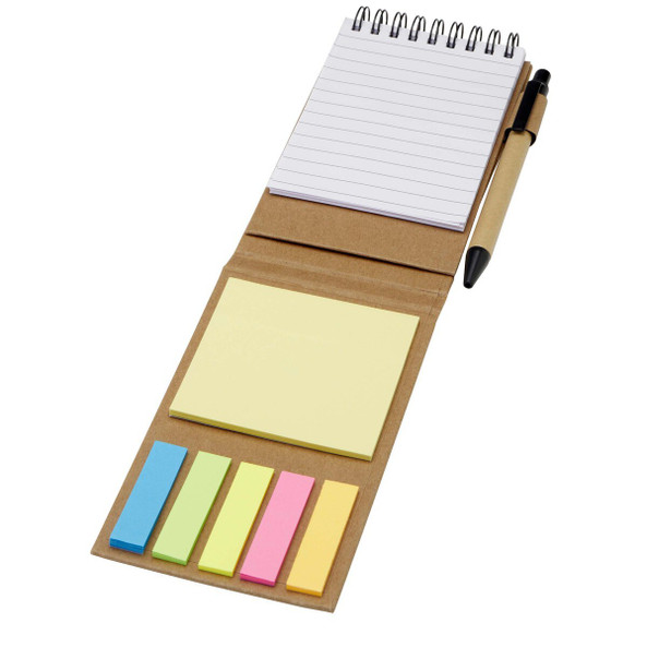 PF Concept 107988 - Bloc-notes autocollant avec stylo bille Flipper (encre noire)
