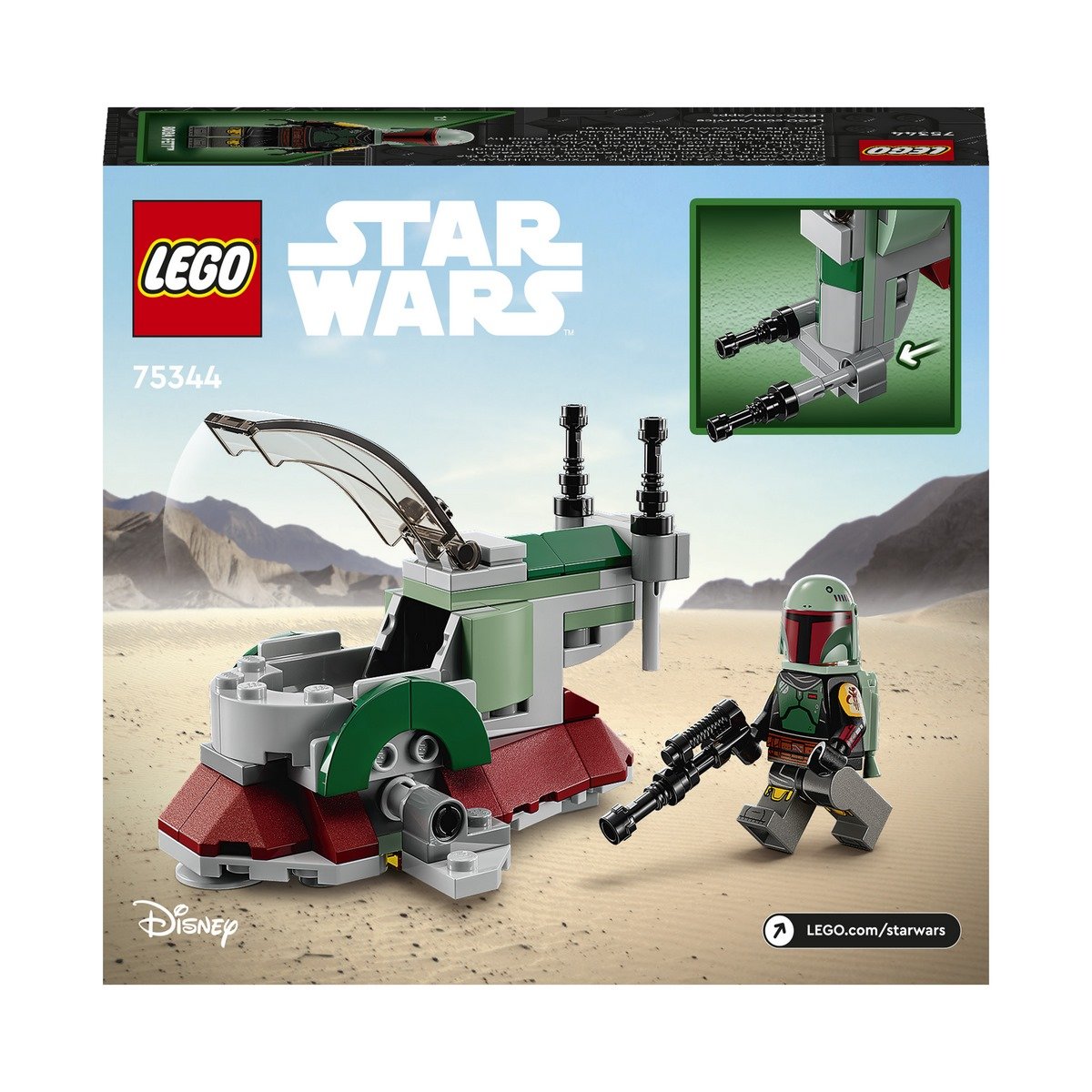 Microfighter Le vaisseau de Boba Fett LEGO Star Wars 75344