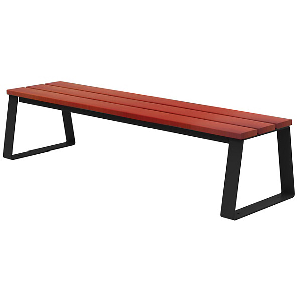 Banquette à fixer ballade bois -  gris manganèse