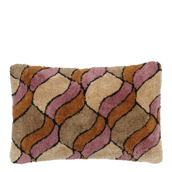 Kussen graphic roze 55 x 35 cm