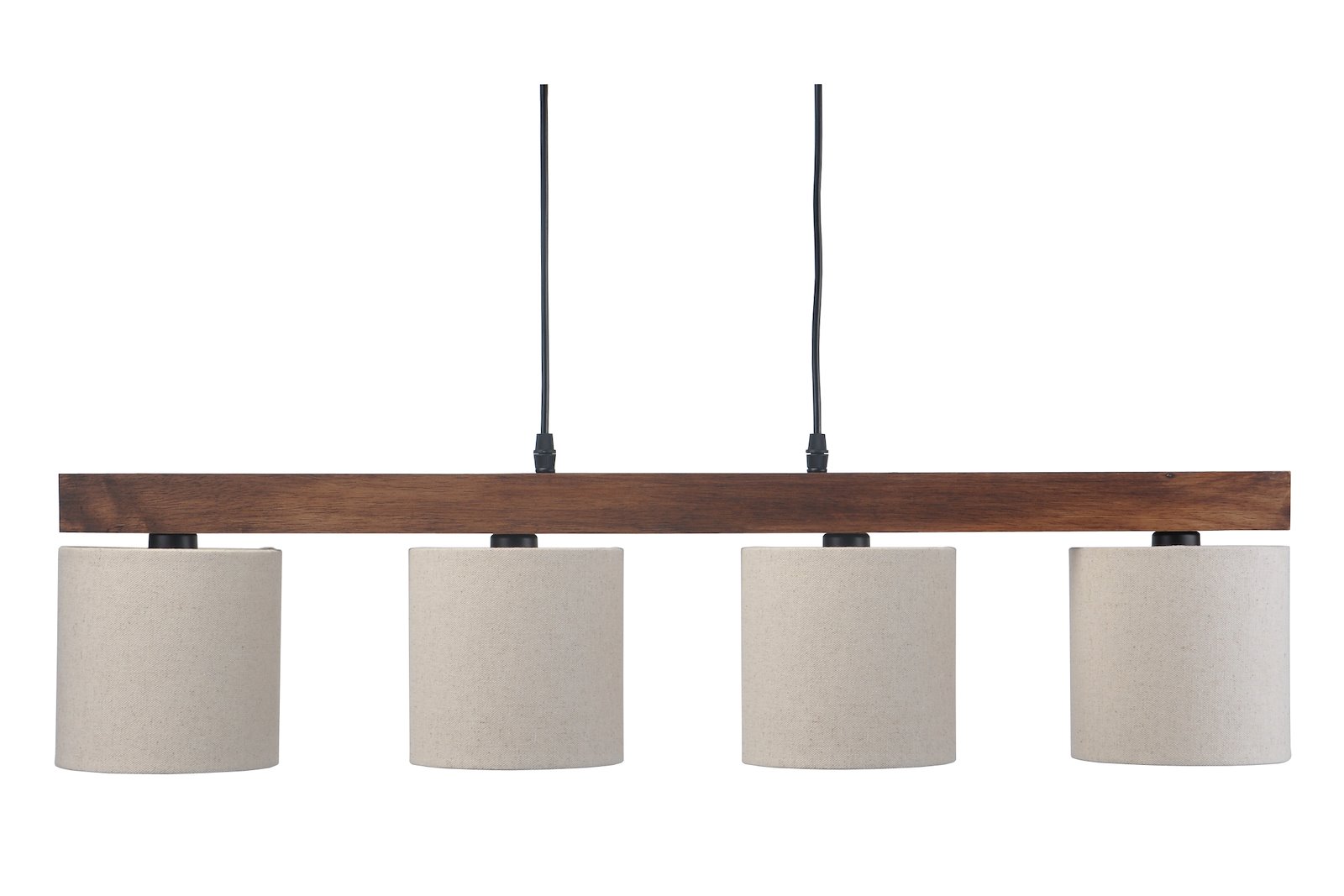 Franklin pendel Brunbeiset takrekke med beige skjermer E14 maks 28W