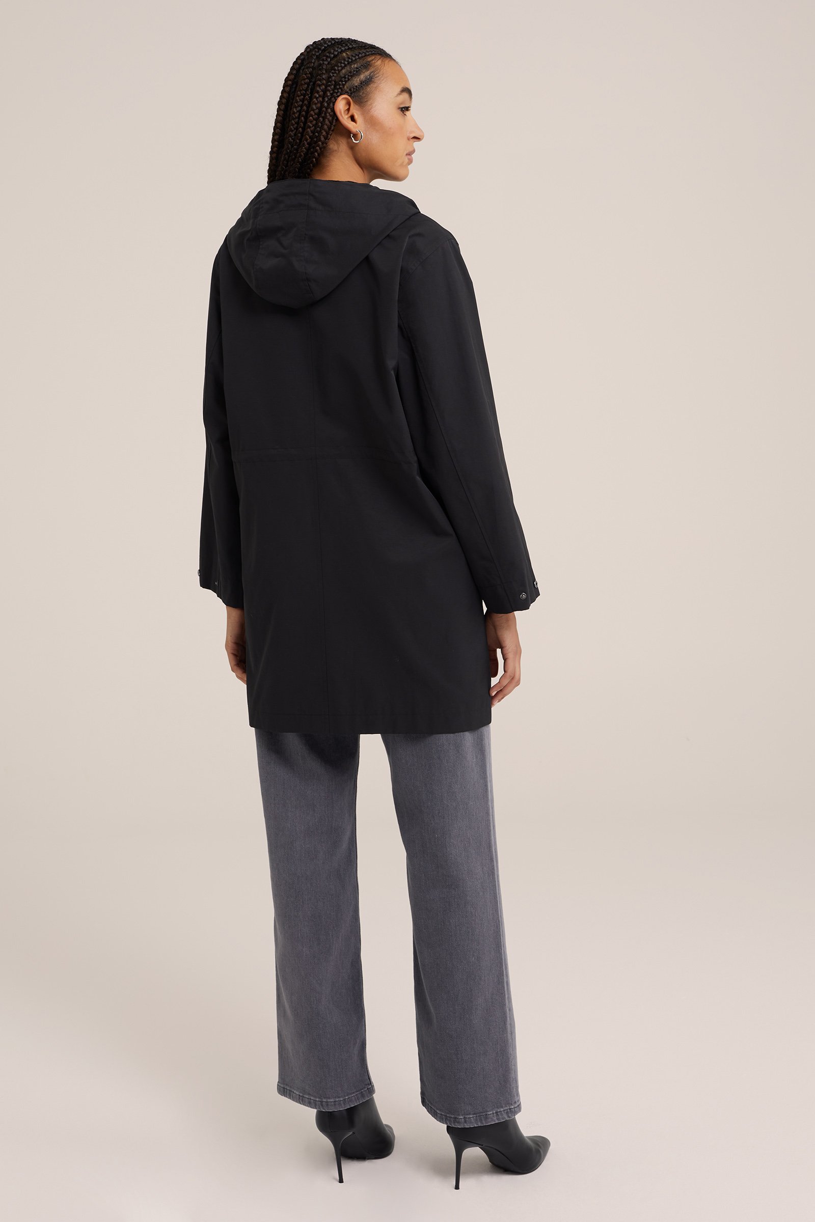 lichtgewicht parka WE Fashion Zwart