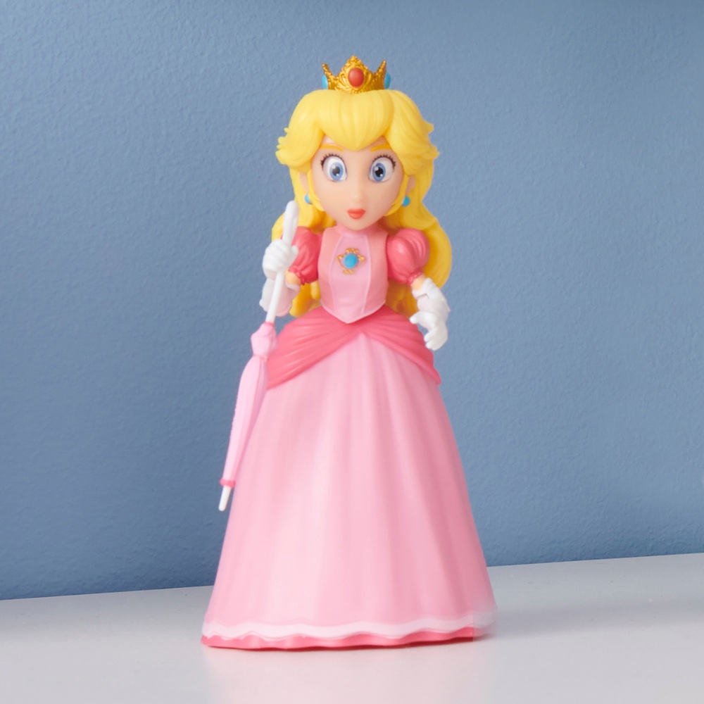 Nintendo Super Mario Movie 6 cm Figur – Prinzessin Peach mit Regenschirm