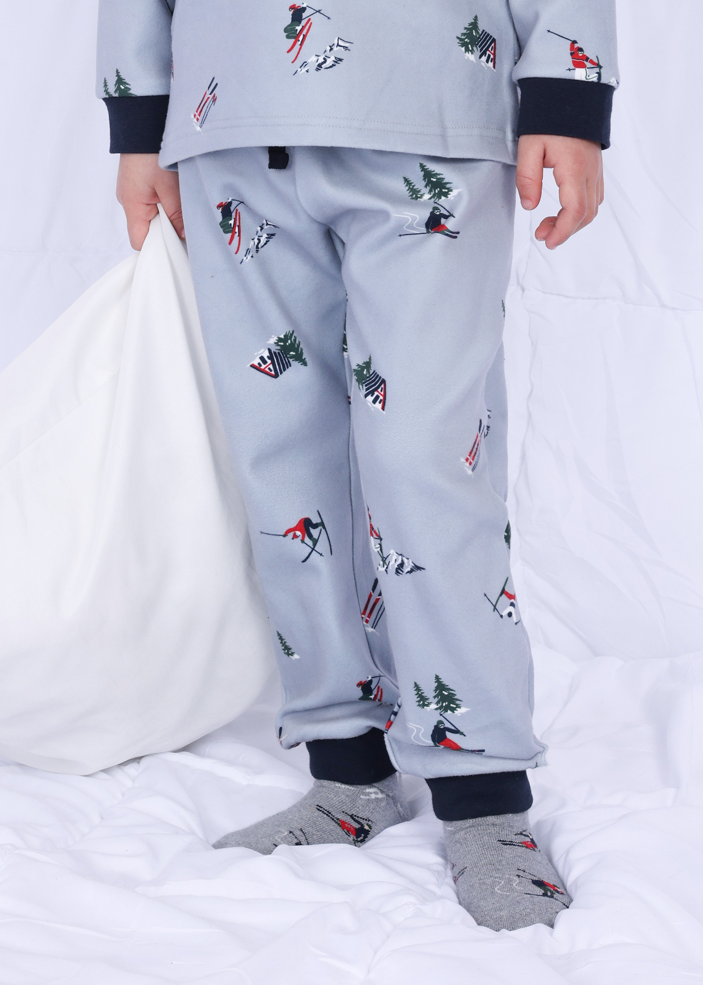 Pijama de lã polar para menino