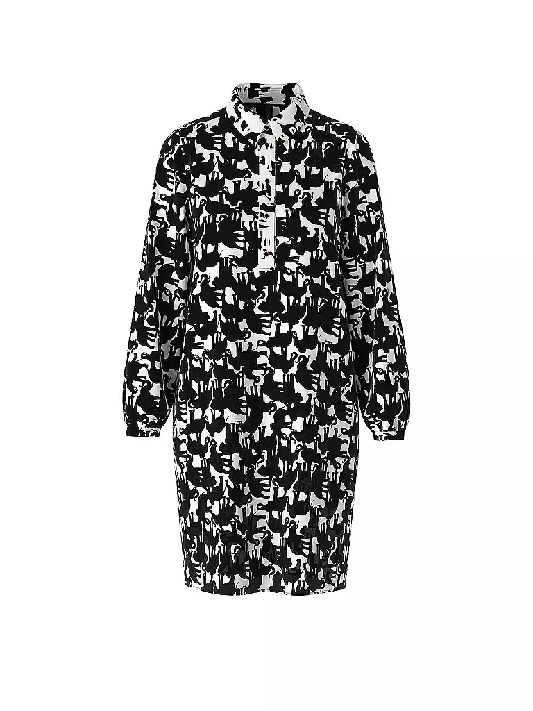 MARC CAIN Hemdblusenkleid schwarz