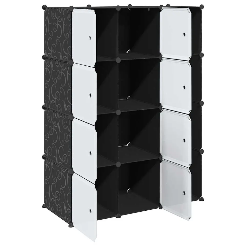 vidaXL - Kast - Zwart - Kunststof