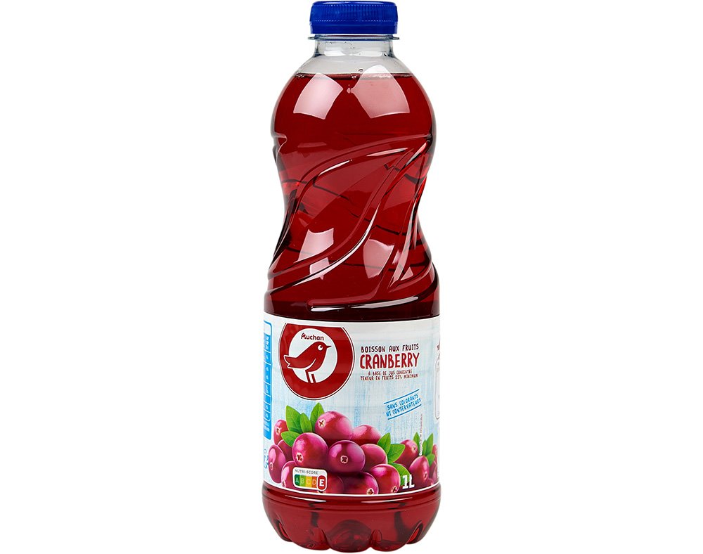 BEBIDA DE SUMO AUCHAN SEM GÁS ARANDO 1L