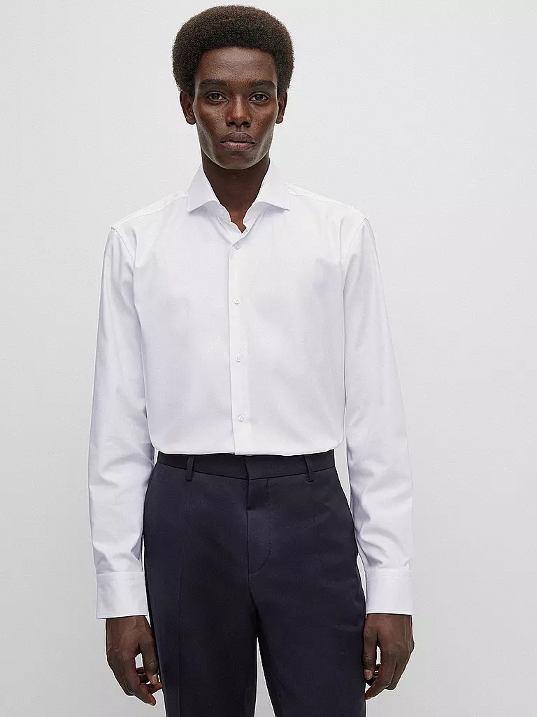 BOSS Hemd Regular Fit   weiss