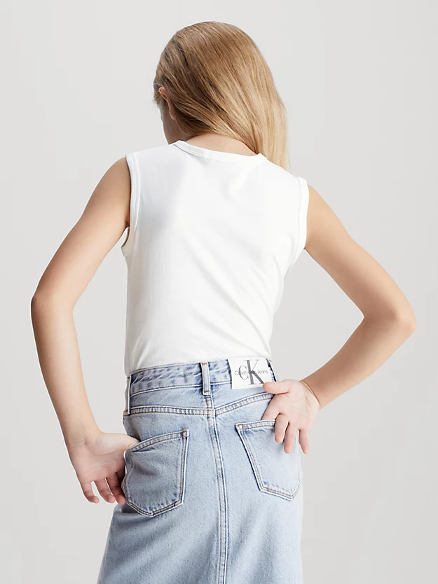 Camiseta regata infantil com monograma