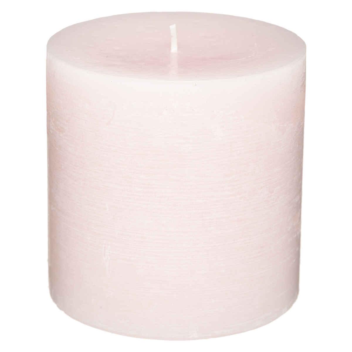 BOUGIE RONDE RUSTIC ROSE 10X10CM