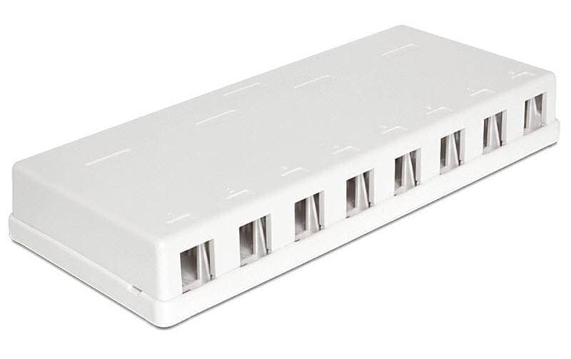 Gehäuse Keystone 8-fachLeergehäuse mit acht Modulen