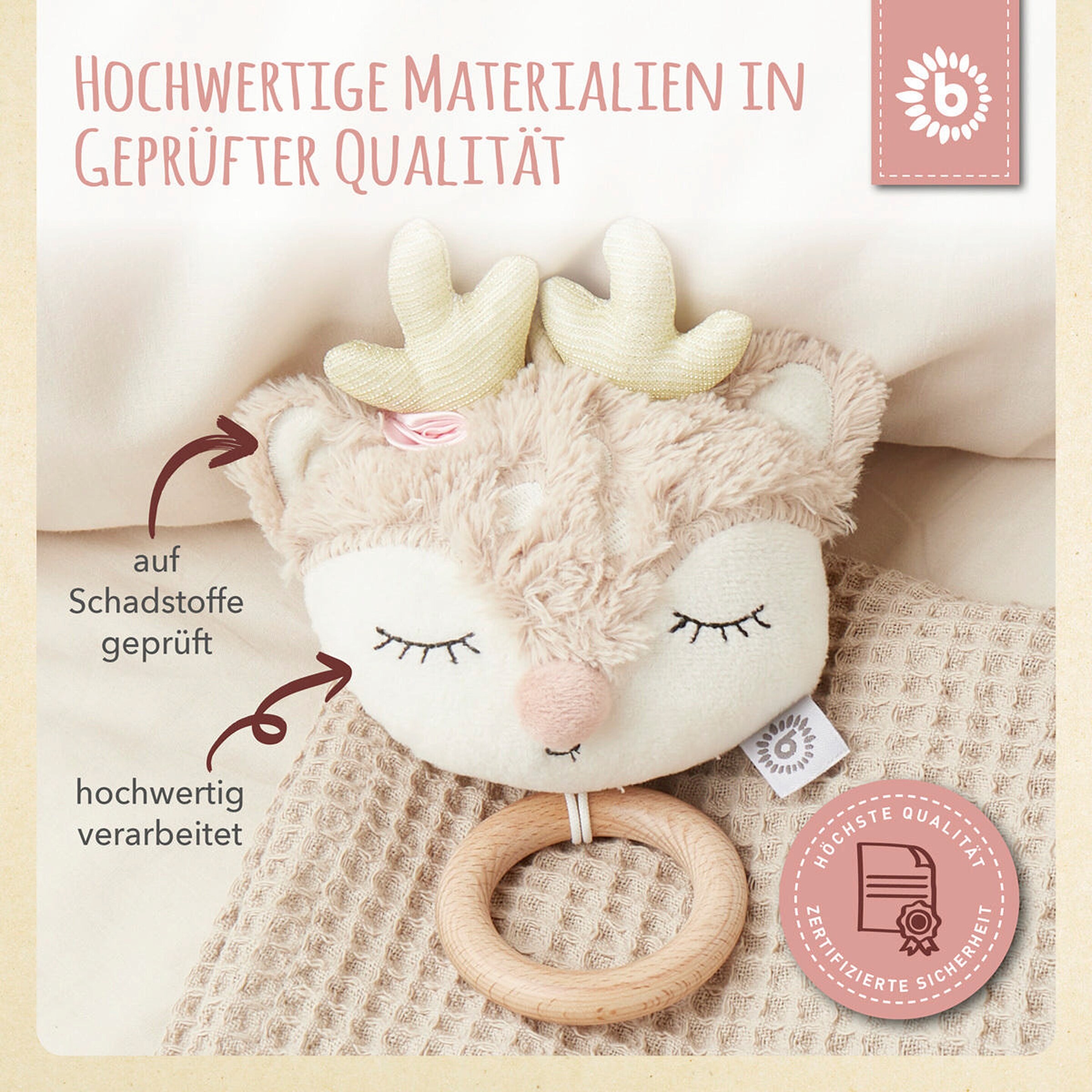 Bieco Musikspieluhr Reh - ab Geburt Beige