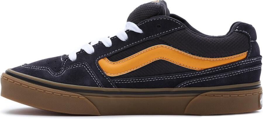 Vans Caldrone Suede Gum Heren vrijetijds schoenen Charcoal Yellow