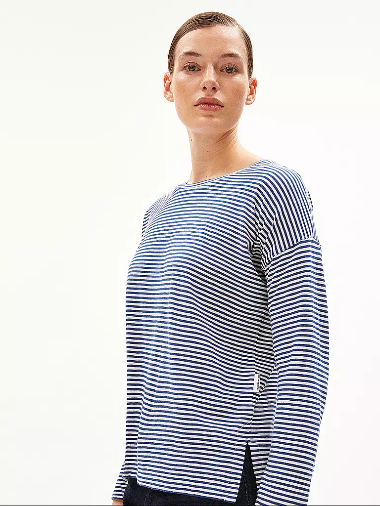 ARMEDANGELS Langarmshirt XIANAA blau
