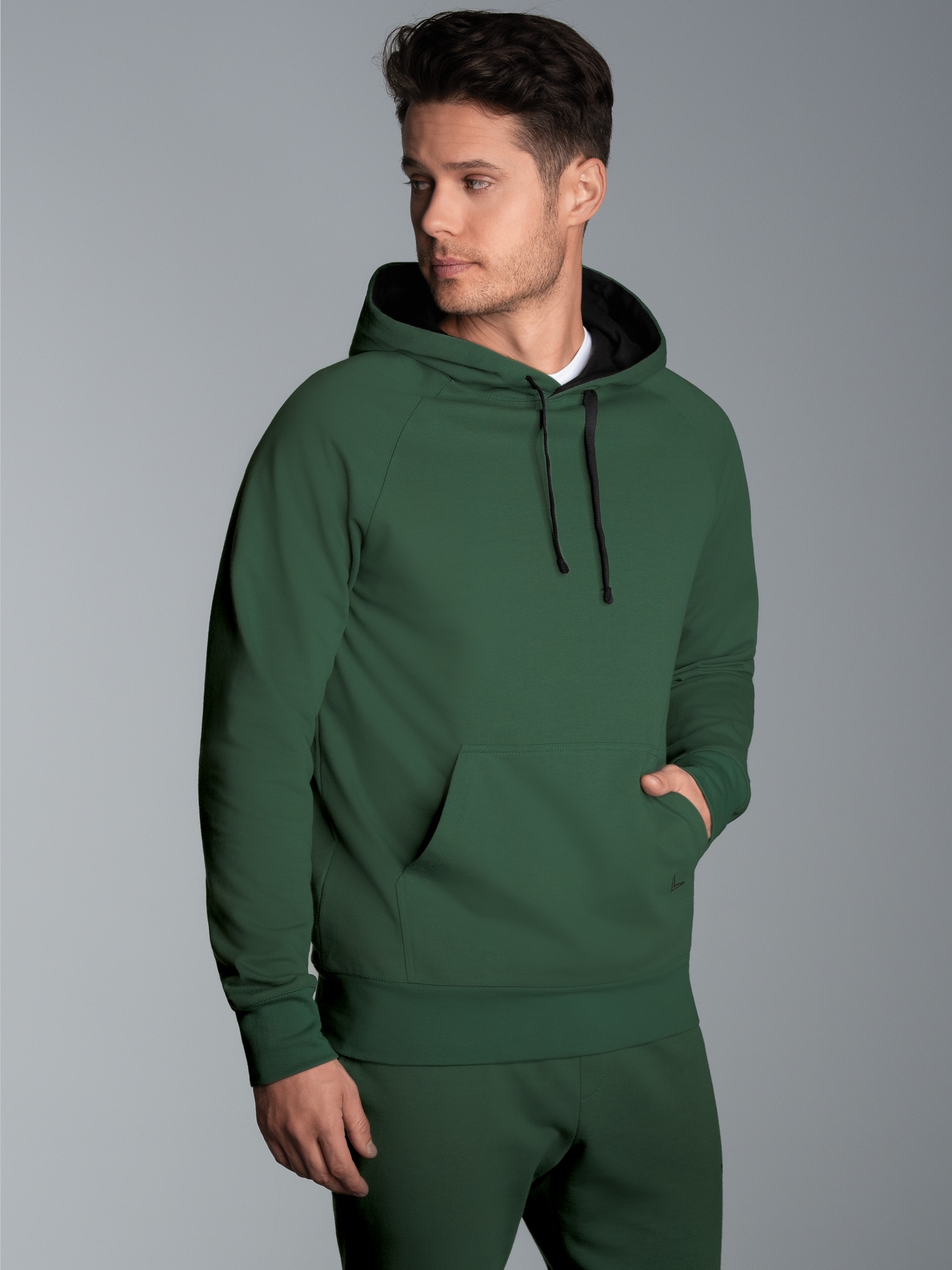 Kapuzensweatshirt aus Biobaumwolle Efeu