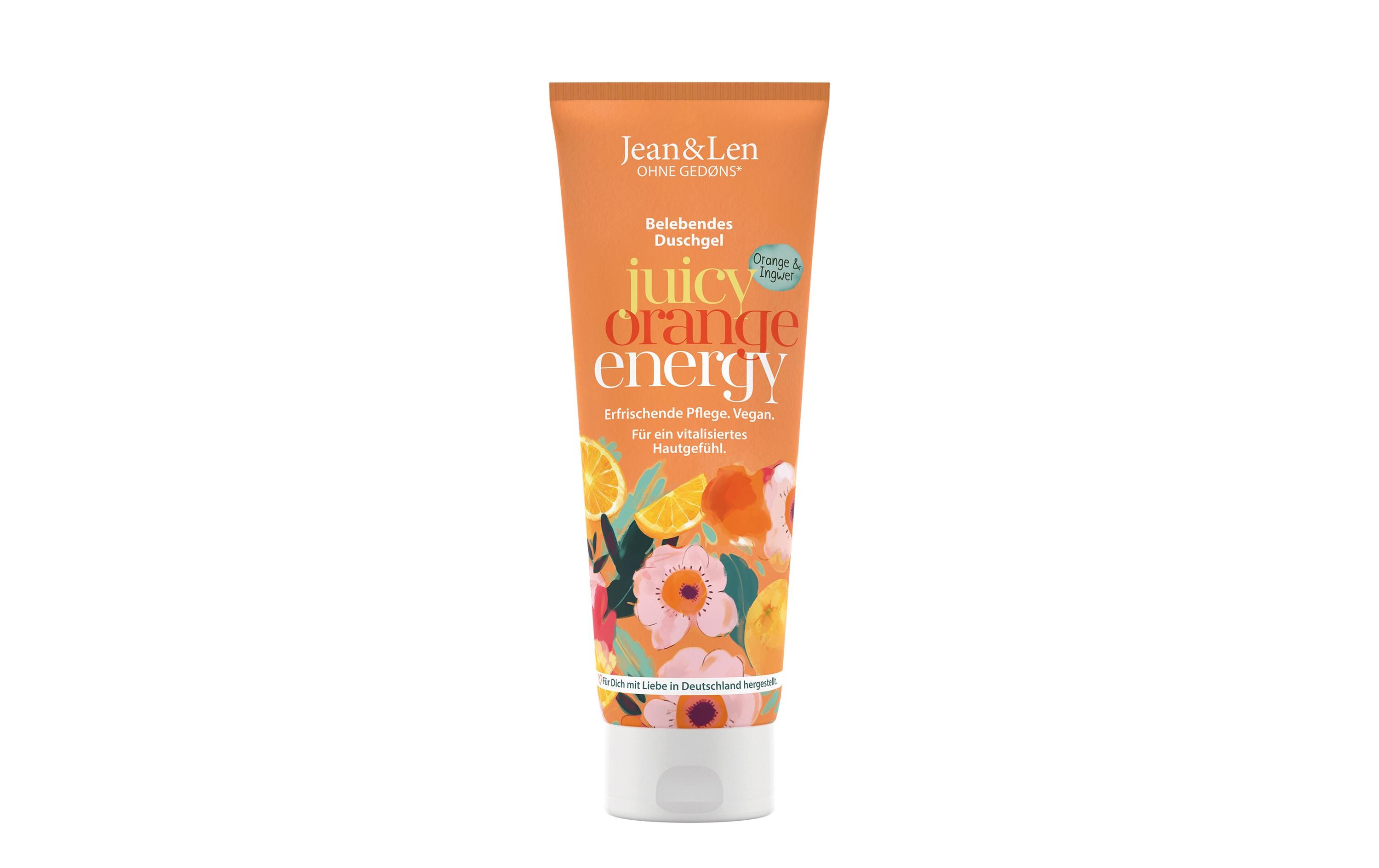 Duschgel Orange und Ingwer 250 mlNatürliche Pflegedusche, gut duftend, schön pflegend und schaumig zugleich