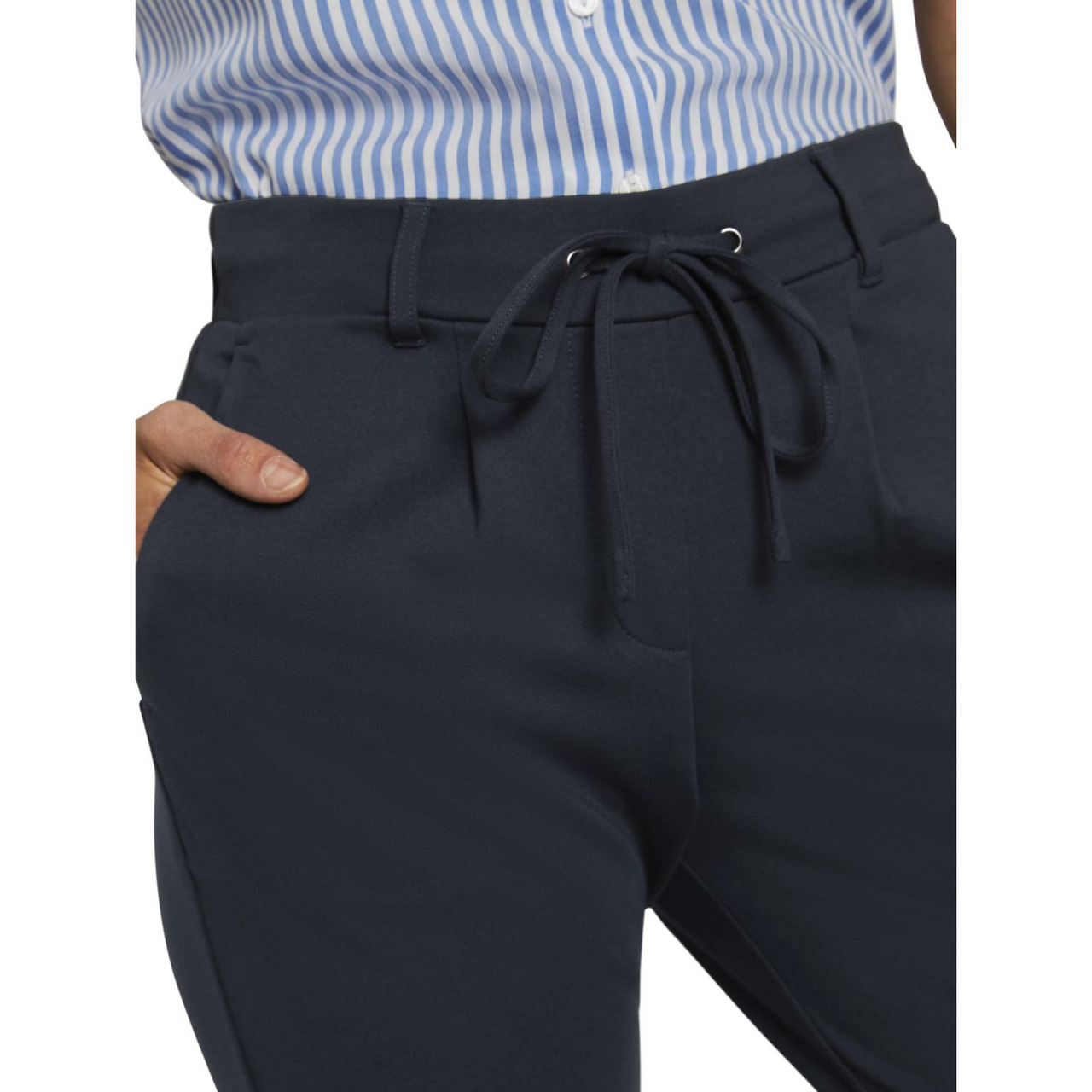 Tom Tailor Jersey loose fit pants ankle