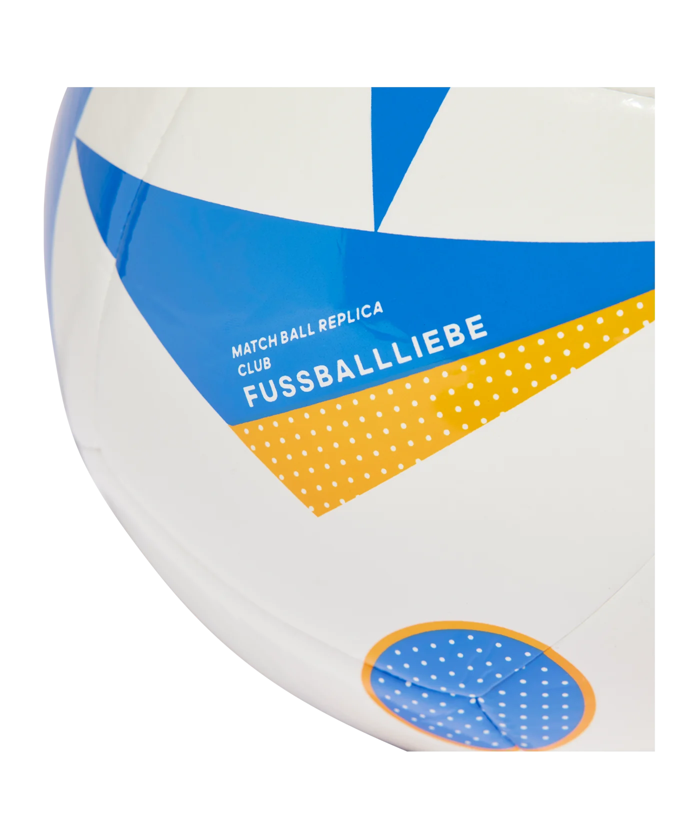 adidas Fussballliebe Club Trainingsball EM 2024 Weiss Blau Orange