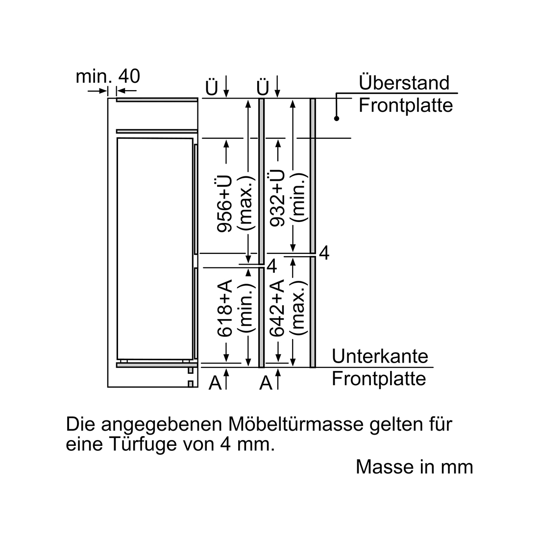 Siemens KI77SADE0H Einbau Kühl- und Gefrierkombination 231 Liter