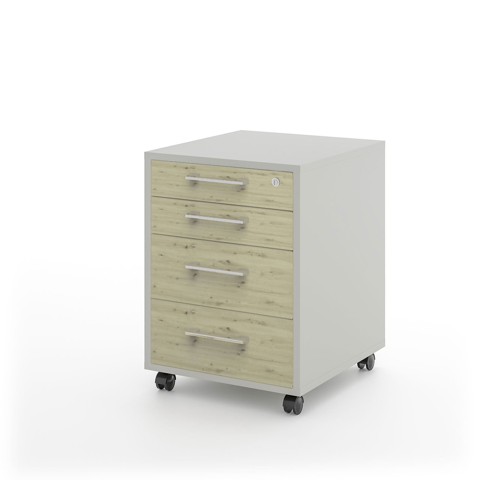 Rollcontainer Project grau/ braun