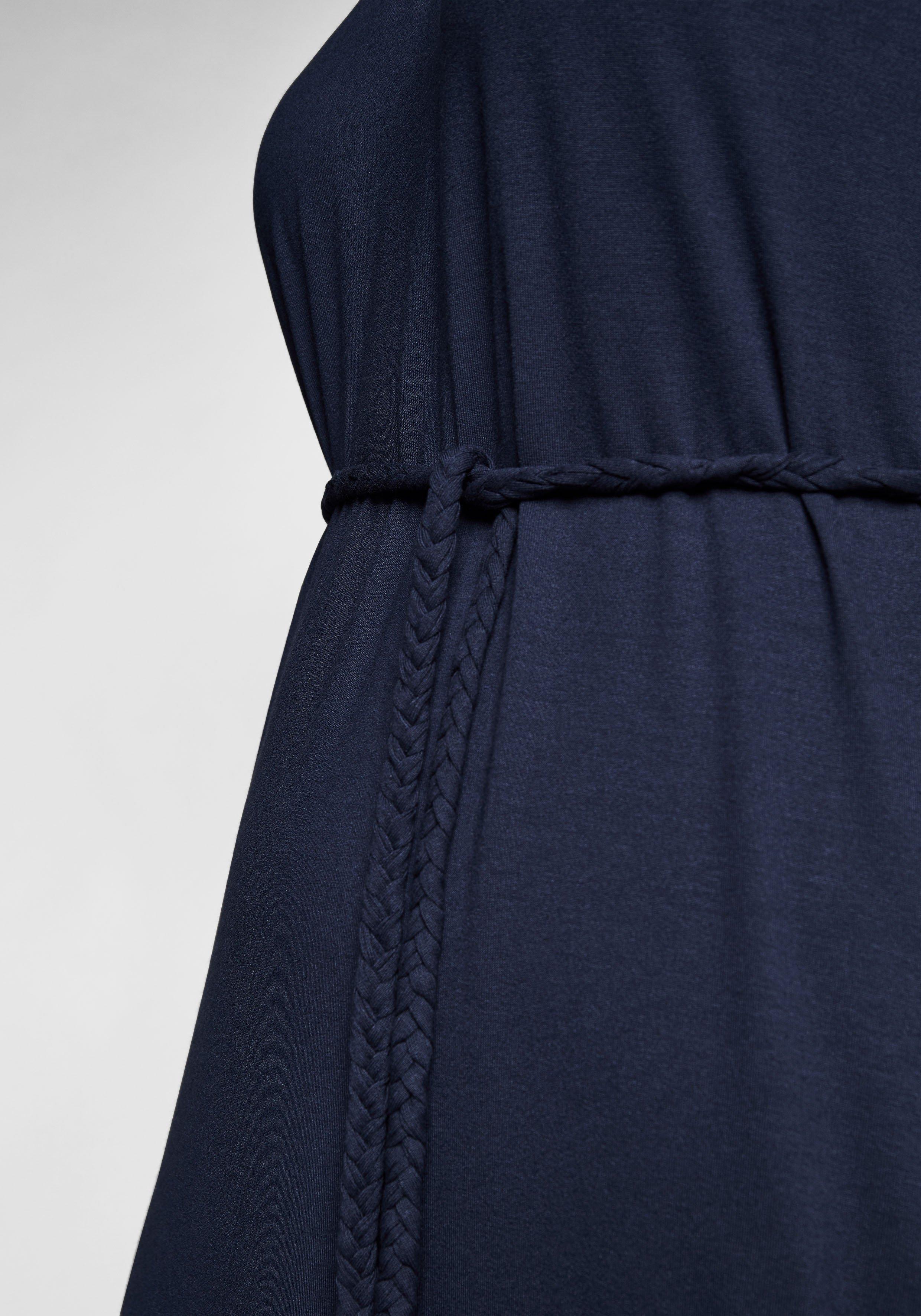 Kleid mit Bindeband und Carmenausschnitt