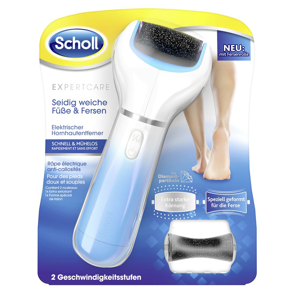 SCHOLL ExpertCare elektrischer Hornhautentferner<br>1 Stück, blau